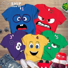 Disney Inside Out Emotions Yearbook Group Unisex T shirt Adult Shirt 30008