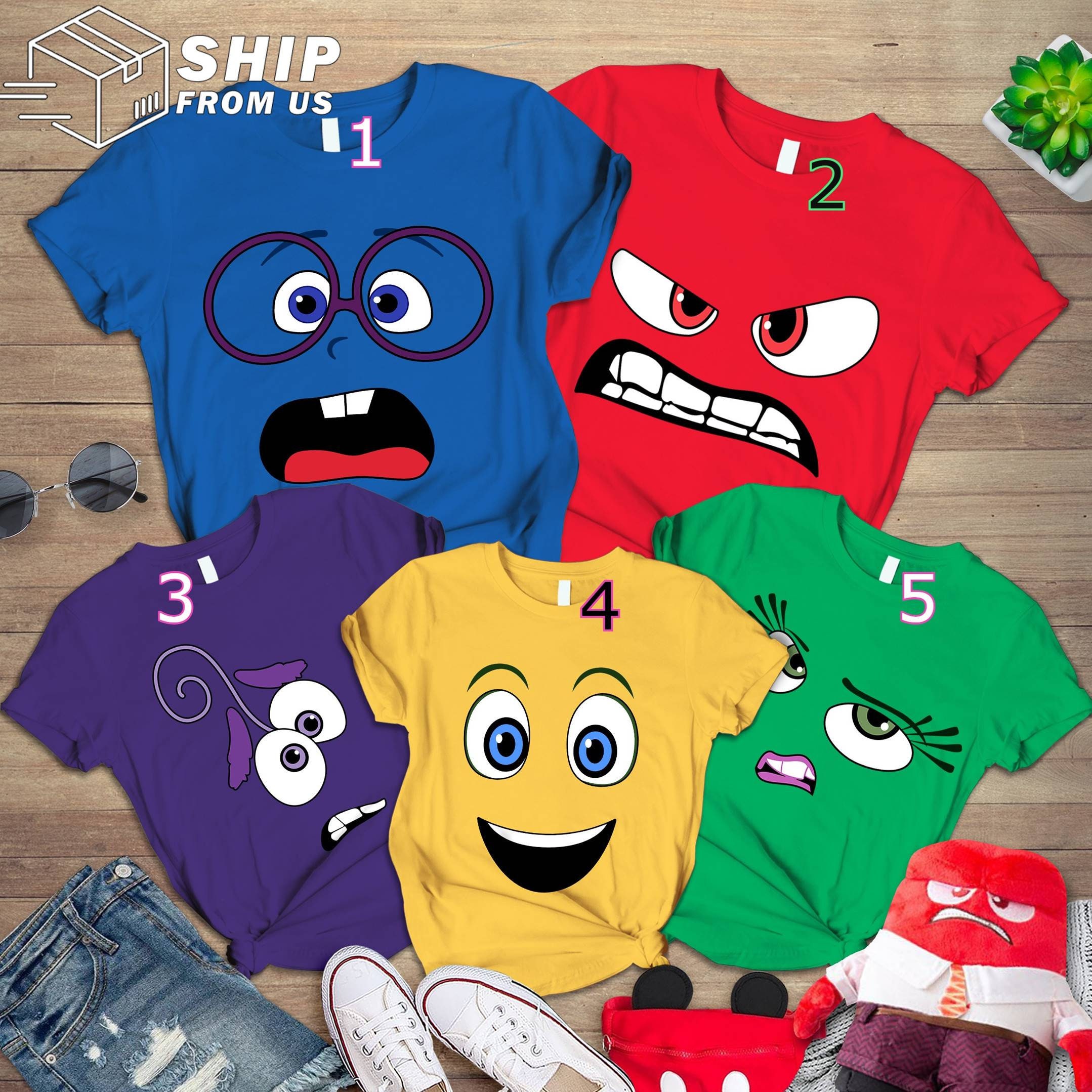 Disney Inside Out Anger Face Graphic T-Shirt – Teepital – Everyday