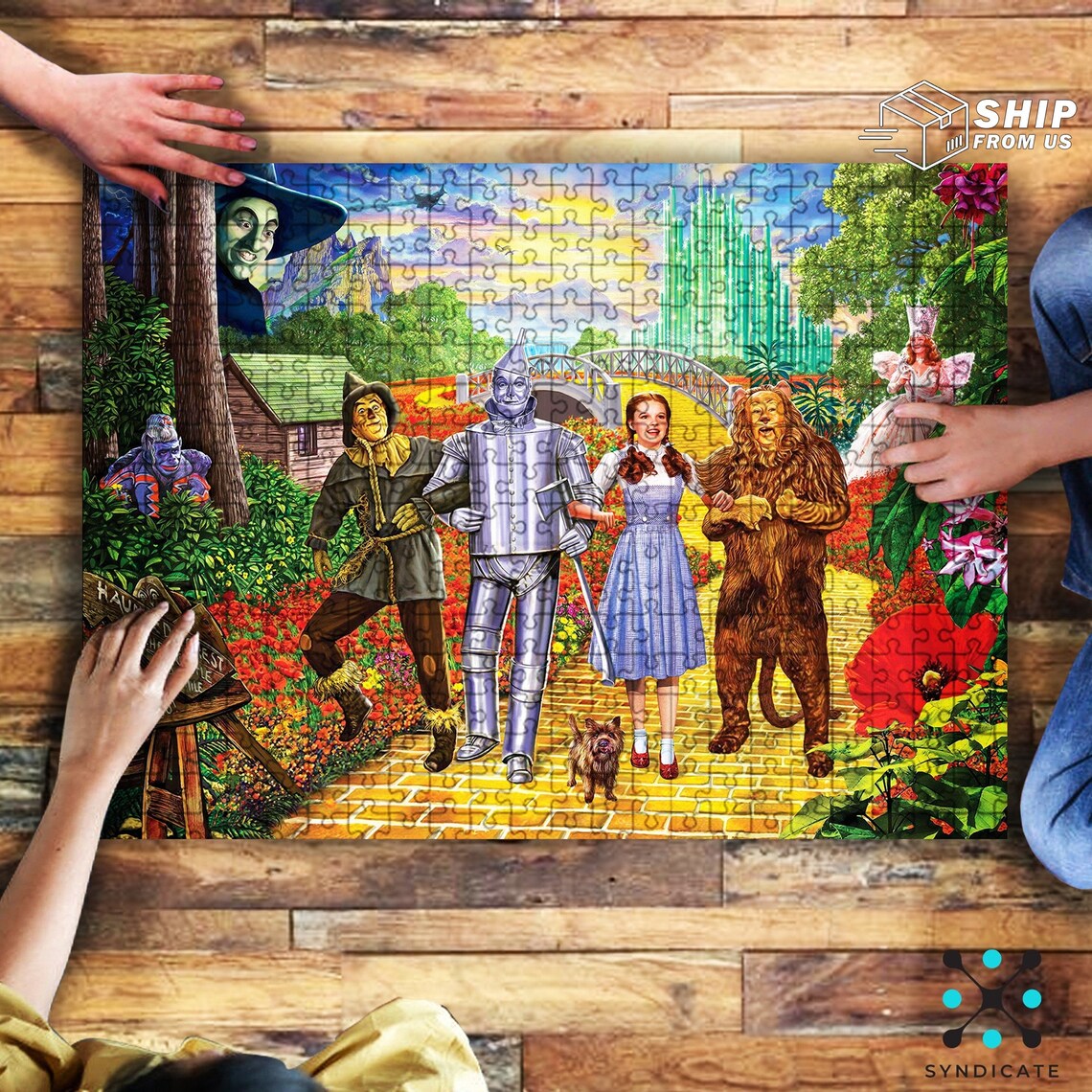 Wizard Of Oz Jigsaw Puzzle 500 Piece 1000 Piece Puzzles for Etsy