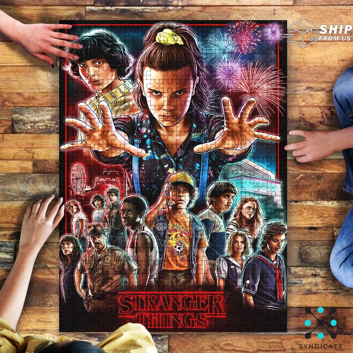 Stranger Things Jigsaw Puzzle 500 Piece 1000 Piece Puzzles for Etsy