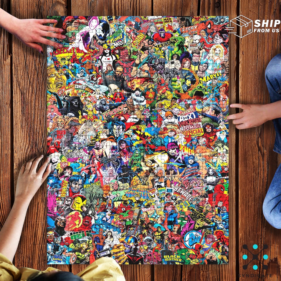 Marvel DC Comics Superhero Jigsaw Puzzle Avengers 500 Piece Etsy