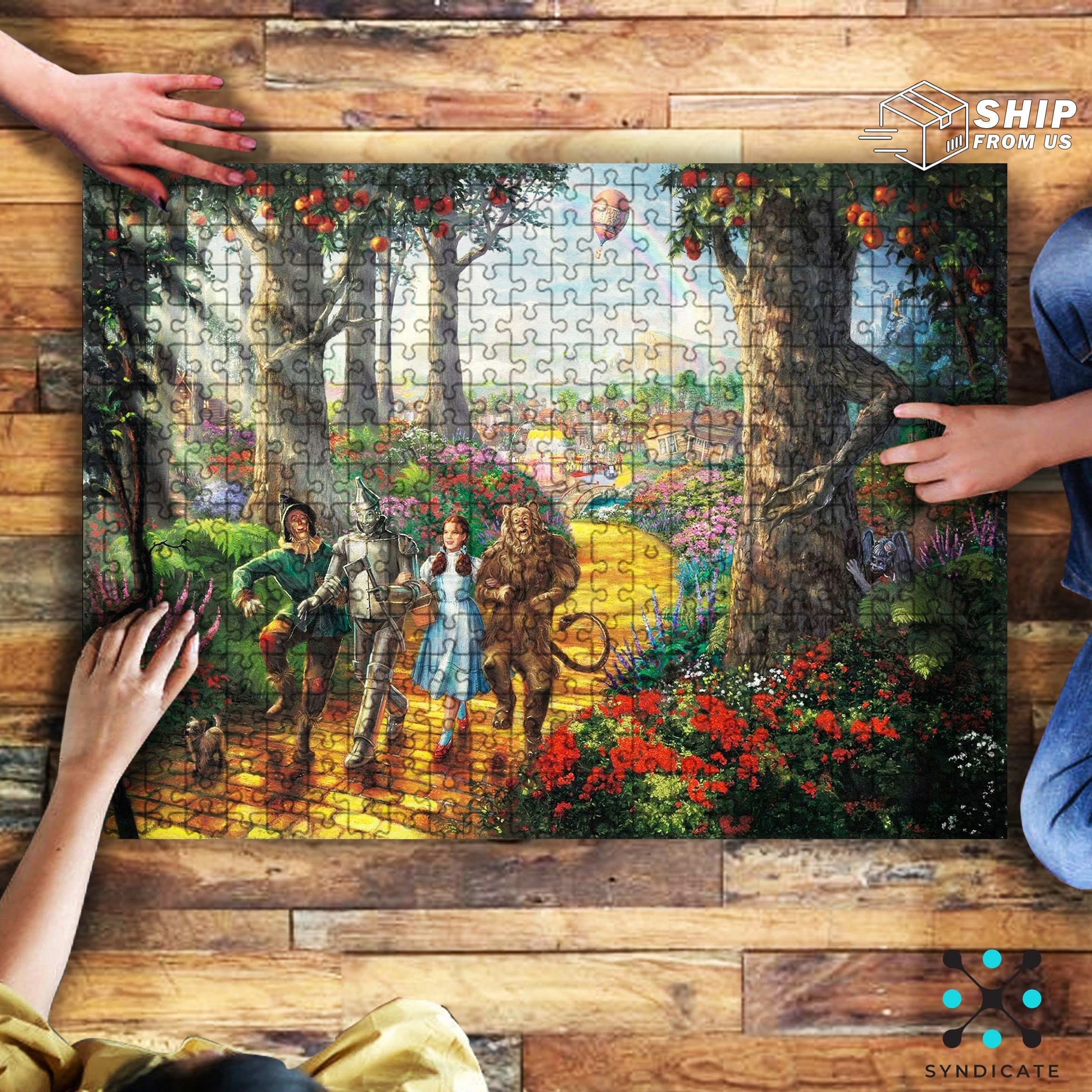 The Wizard Of Oz Jigsaw Puzzle 500 Piece 1000 Piece Puzzles Etsy