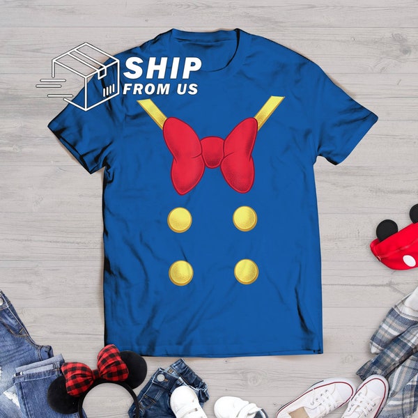 Donald Shirts, Donald Duck Costume T-Shirt, Kids Halloween Costume, Birthday Gifts For Kids