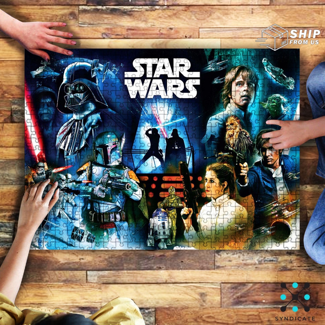 Star Wars Jigsaw Puzzle 500 Piece 1000 Piece Puzzles for Etsy