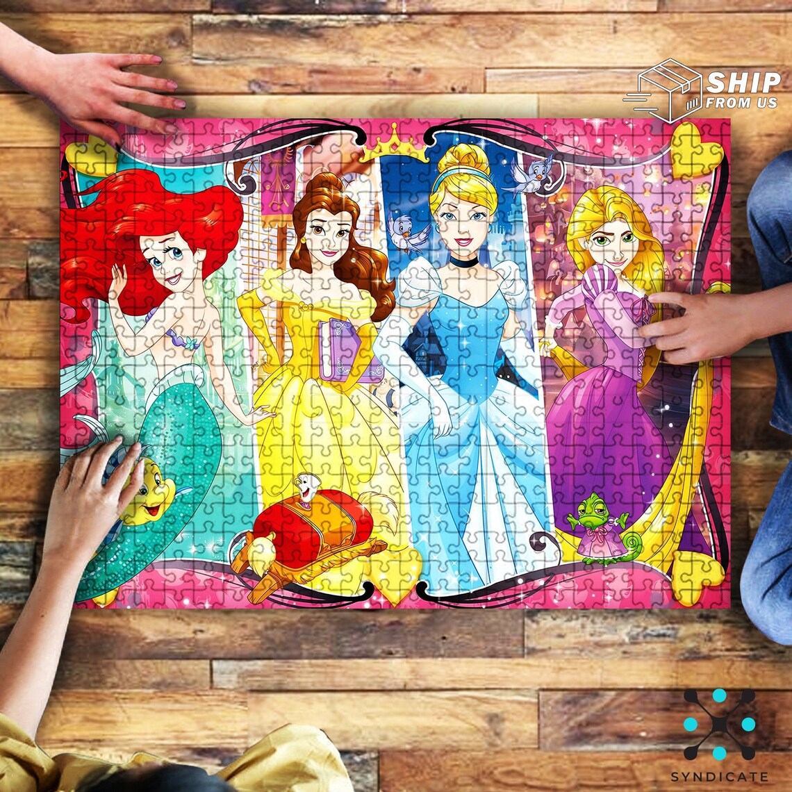 Disney Princess Jigsaw Puzzle 500 Piece 1000 Piece Puzzles for Etsy