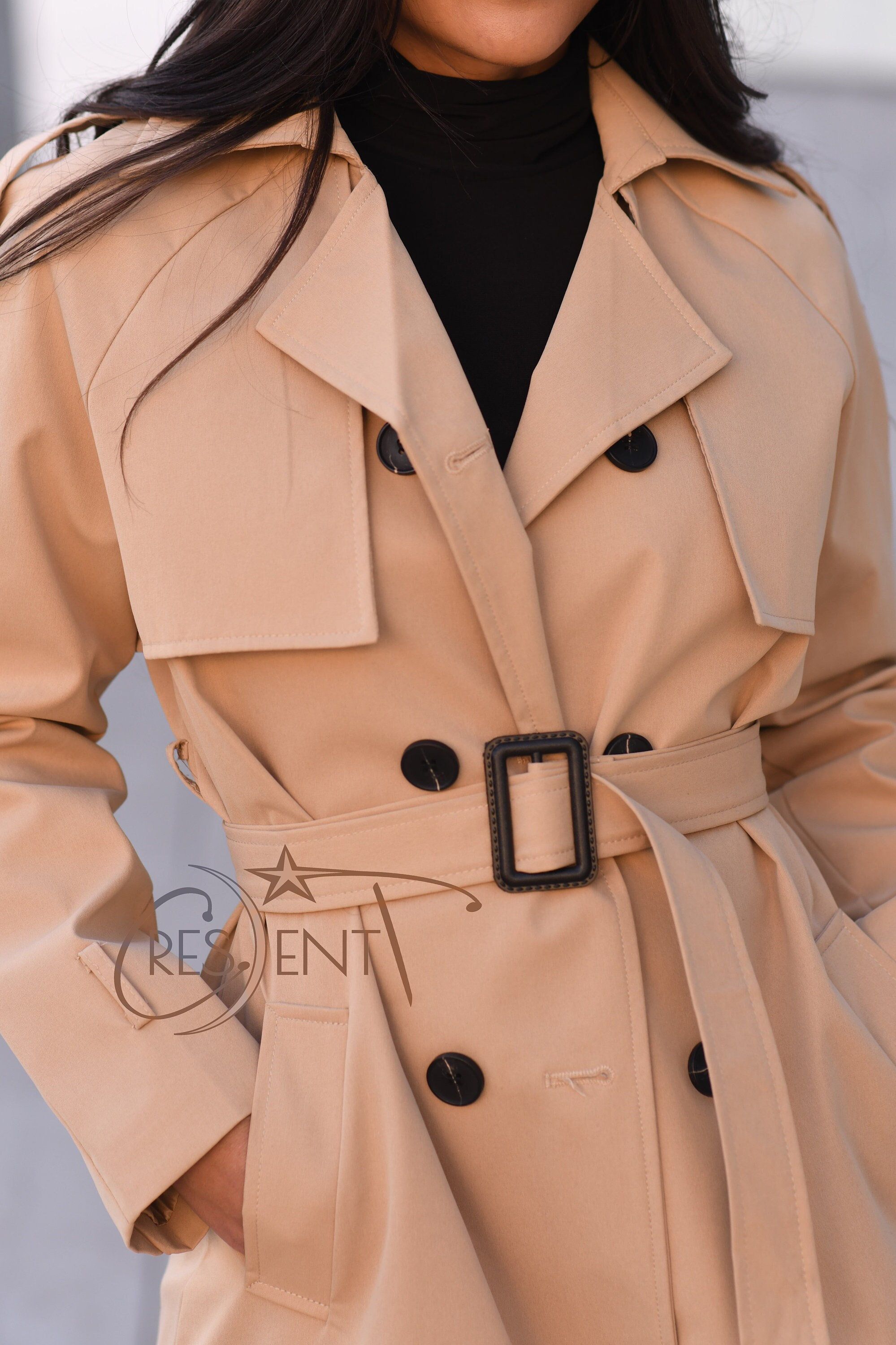 Pearlescent rain mac hot sale