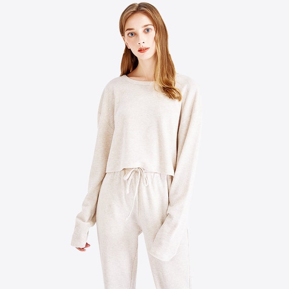 Cotton Jogger Pajama Set for Women Etsy Canada