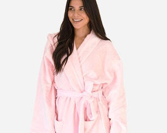 Luxury Bathrobe Terry Cloth Robe - 100% Turkish Cotton Velvet Non-Pilling Luxurious Spa Robes