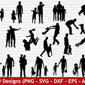 Download Padre E Hija Svg Dxf Png Eps Padre E Hija Vector Padre E Etsy
