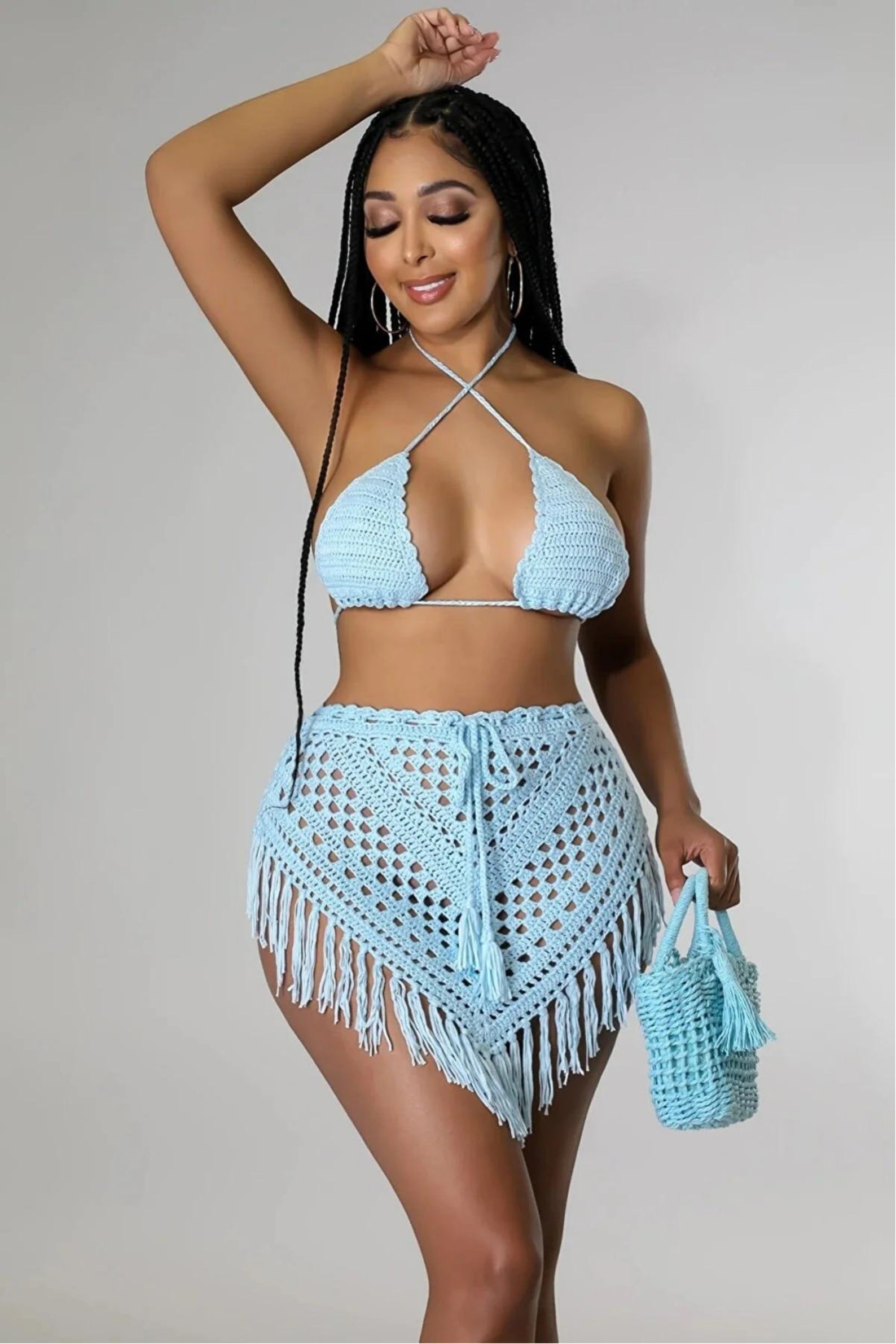 Handmade Crochet Knit Bikini Top Etsy