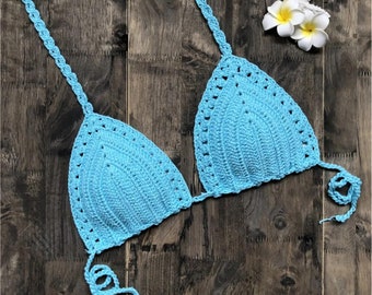 Handmade Crochet Knit Bikini Top
