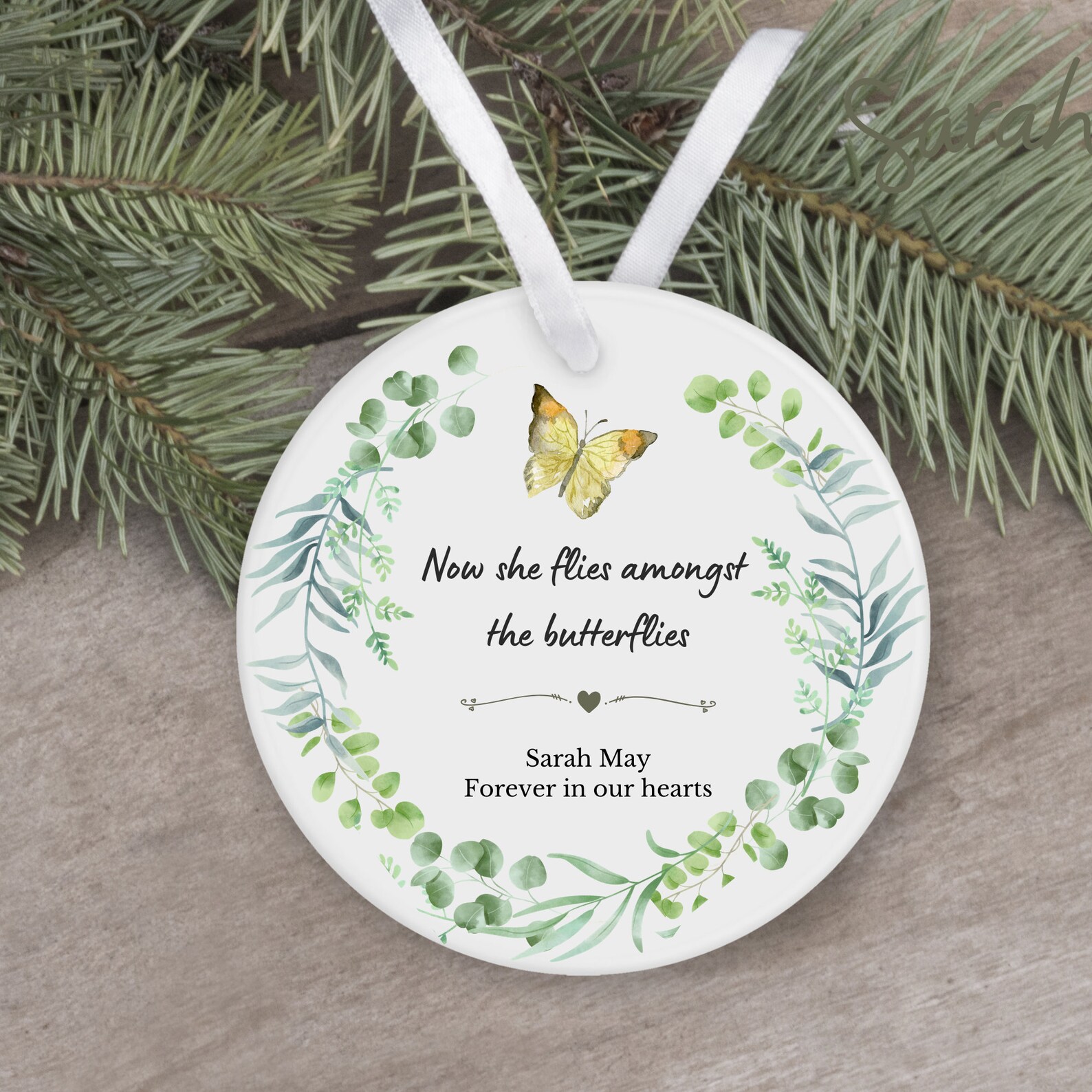 Personalised Butterfly Keepsake Sentimental Gift Sympathy Etsy