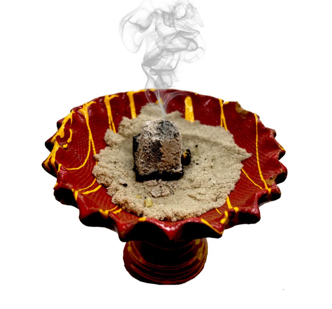 Red Nubian Incense Burner Smudge Vessel Ceremony Tool Etsy UK