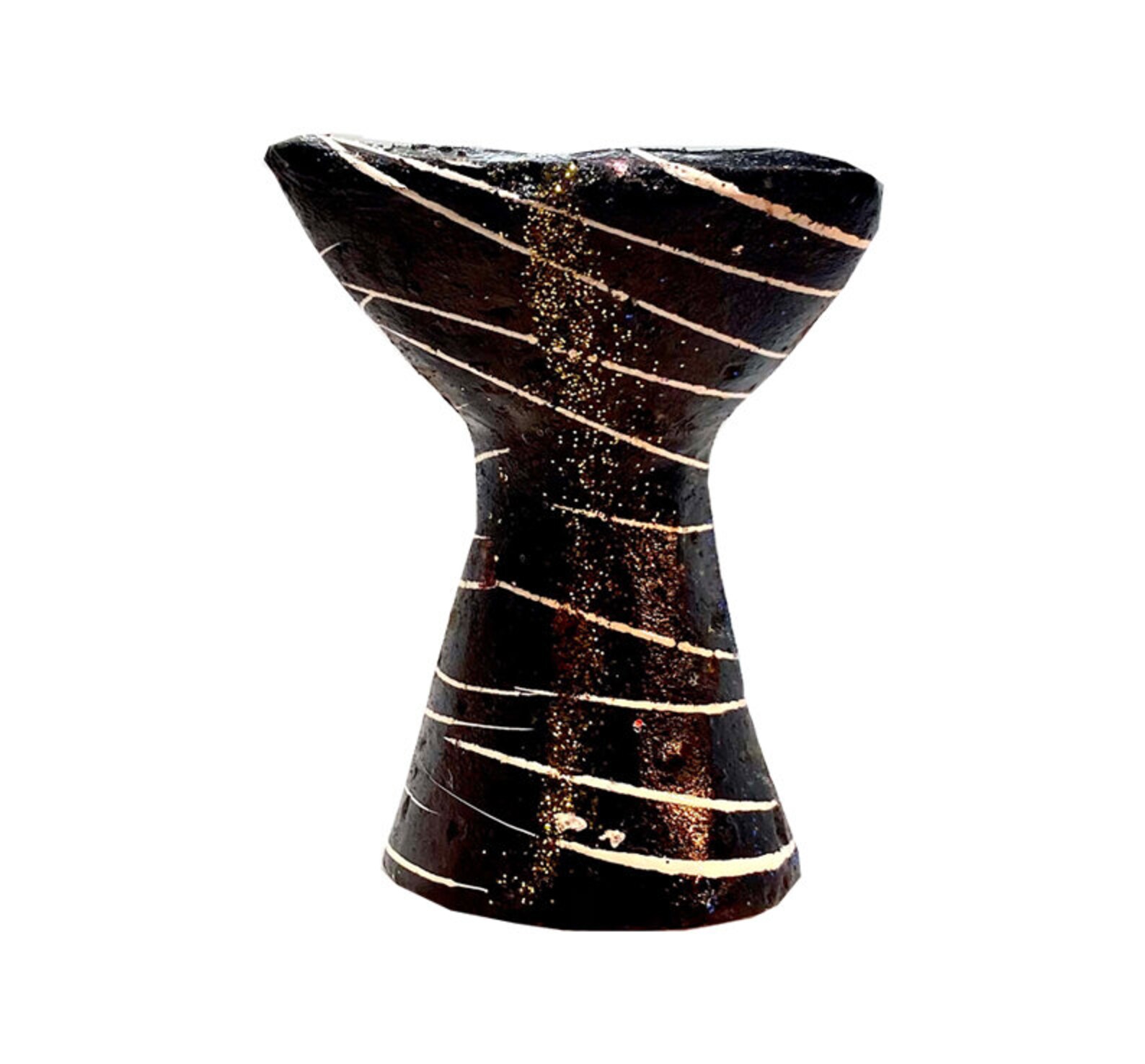 Black Nubian Incense Burner Smudge Vessel Ceremony Tool Etsy