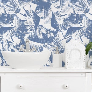 Modern Seashell Wallpaper - Custom Color Monochrome Seashells Peel and Stick Removable Wallpaper For All Rooms - Self Adhesive Mural -150