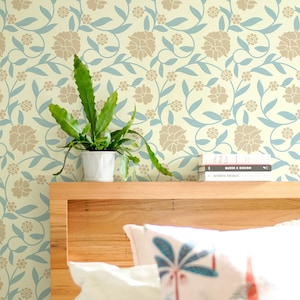 Modern Leaf Floral Scroll Pattern Peel and Stick Removable Wallpaper Ceiling Wallpaper Pattern Victorian Pattern Kitchen Trend Wallpaper 432