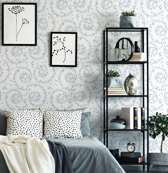 Music Notes Wallpaper Musical Notes Peel and Stick Removable - Etsy Israel Music Notes Wallpaper Musical Notes Peel and Stick Removable - Etsy Israel