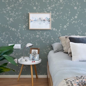Modern Leaf Floral Scroll Pattern Peel and Stick Removable Wallpaper Ceiling Wallpaper Pattern Victorian Pattern Kitchen Trend Wallpaper 439