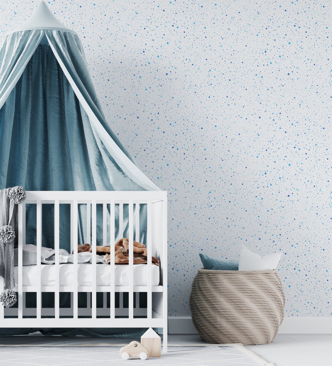 Custom Color Splatter Paint Wallpaper Pattern Polka Dots Etsy