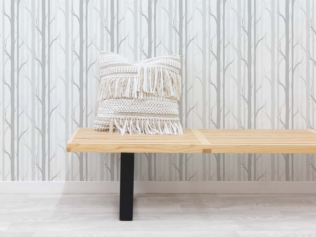 Mystical Birch Trees Wallpaper Woodland Birch Trees Forest - Etsy