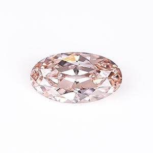 Fancy Champagne Moval Old Mine Cut Diamond, 1.09 CT Lab Grown Solitaire Diamond, Unique Vintage Style Diamond for Proposal RIng & Jewelry