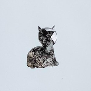 Diamante de 0,85 quilates, con forma de gato y sal y pimienta, diamante cultivado en laboratorio con talla rosa, diamante con talla antigua para joyería personalizada de lujo y collares de alta gama.