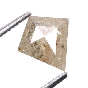 0.66 CT, 6.8 X 6.2 MM, Salt And Pepper Diamond | Kite Diamond | Gray Diamond | Fancy Diamond | Natural Loose Diamond For Engagement Ring