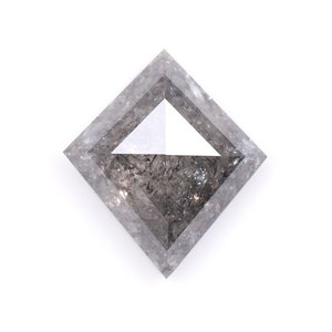 0.91 CT, 7.7 X 6.7 MM, Salt And Pepper Diamond | Kite Diamond | Gray Diamond | Fancy Diamond | Natural Loose Diamond For Engagement Ring