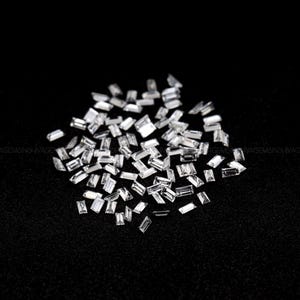 5.0 X 3.0 MM, Lab Created Baguette Shape Loose Diamond, Baguette cut Lab Grown Diamond, Lab Made Baguette Cut CVD Diamond For Making Jewelry