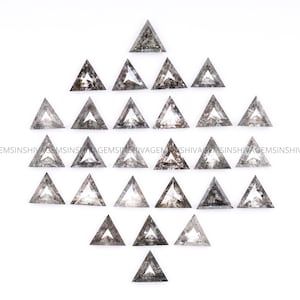 Salt And Pepper Diamond | Triangle Cut Diamond | Natural Loose Diamond | Fancy Diamond For Engagement Ring , Earrings , Pendant 3.5 MM |