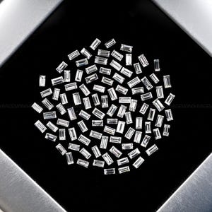 6.0 X 3.0 MM, Lab Created Baguette Shape Loose Diamond, Baguette cut Lab Grown Diamond, Lab Made Baguette Cut CVD Diamond For Making Jewelry