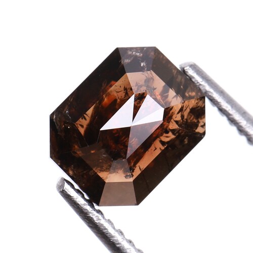 0.62 CT, 5.4 X 4.4 MM, Natural Brown Diamond, Emerald Cut Minimal Diamond, Jewelry Making Diamond, Best Price shops Diamond | OM0287