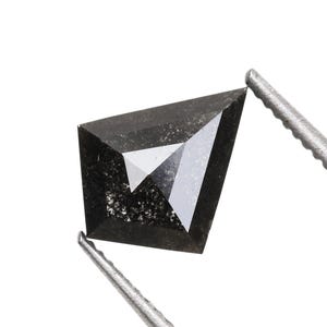 0.92 CT, 7.8 X 6.4 MM Salt And Pepper Diamond | Kite Diamond | Gray Diamond | Fancy Diamond | Natural Loose Diamond For Engagement Ring