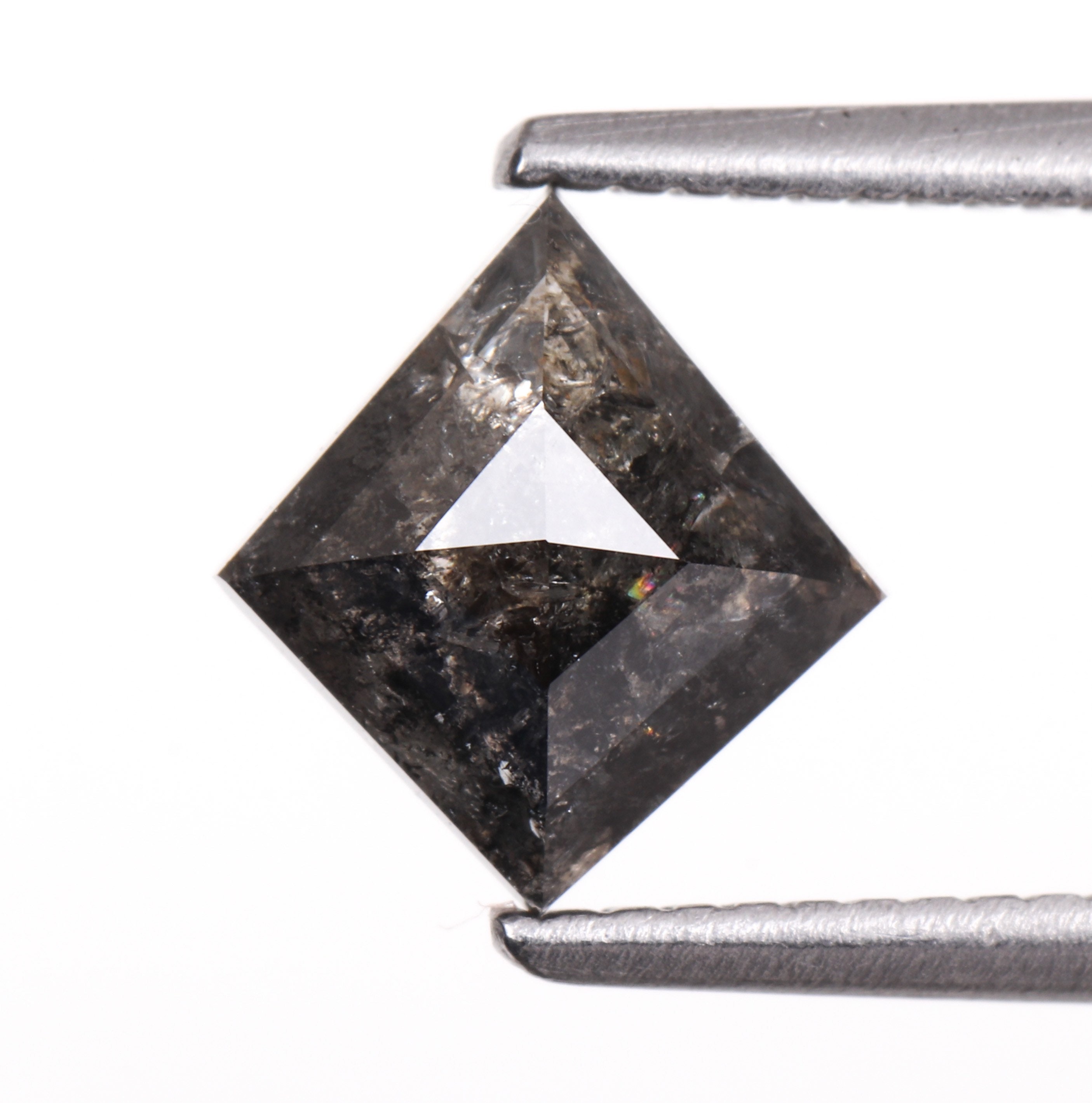 0.90 CT 7.8 X 7.2 MM Salt and Pepper Diamond Kite Shape Etsy