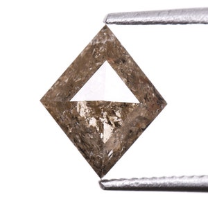 0.83 CT, 7.7 X 6.4 MM Salt And Pepper Diamond | Kite Diamond | Gray Diamond | Fancy Diamond | Natural Loose Diamond For Engagement Ring
