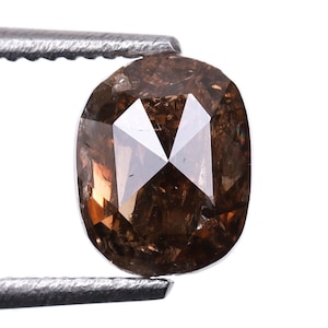 0.67 CT, 5.6 X 4.6 MM, Salt And Pepper Diamond | Oval Cut Diamond | Natural Loose Diamond | Gray Diamond | Conflict Diamond For Earring