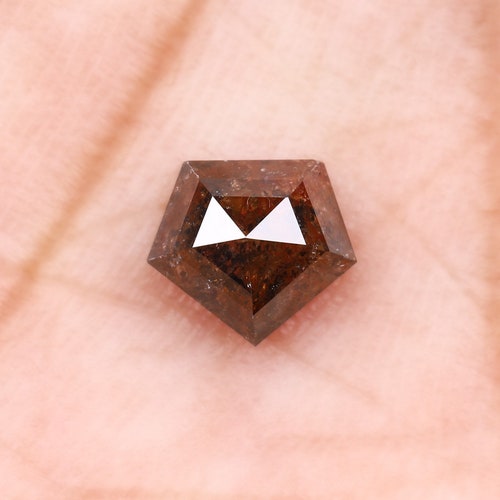 0.87 CT, 6.0 X 5.3 MM, Natural Fancy Color Diamond , Pentagon Cut Diamond, Engagement shops Ring Jewelry Diamond, Best Price Diamond | OM0881