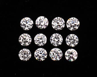 1.9 MM Lab Grown Diamond Round Brilliant Cut Diamond Lab Diamond Lab Created Diamond Loose Diamond Melee Diamond For Ring Band & Bracelets