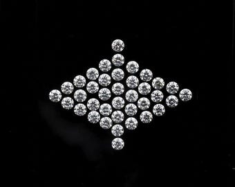 3.63 CT, 2.9 MM, Lab Grown Diamond, Round Brilliant Cut Diamond, Lab Created Loose Diamond, Fancy Melee Diamond For Eternity band [38 Pcs]