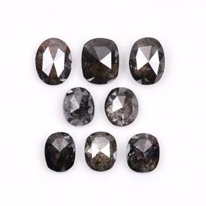 1.81 CT, 3.7 To 4.4 MM, Salt And Pepper Diamond | Oval Cut Diamond | Natural Loose Diamond | Gray Diamond | Conflict Diamond For Earring