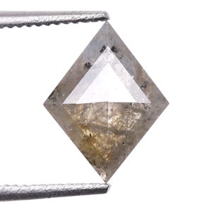 0.96 CT, 8.7 X 6.7 MM Salt And Pepper Diamond | Kite Diamond | Gray Diamond | Fancy Diamond | Natural Loose Diamond For Engagement Ring