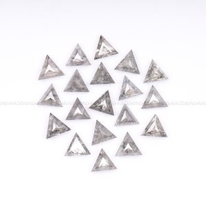 Salt And Pepper Diamond | Triangle Cut Diamond | Natural Loose Diamond | Fancy Diamond For Engagement Ring , Earrings , Pendant 3.0 MM |