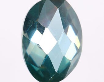 1.26 CT, 8.6 X 6.1 MM, Moissanite Stone, Oval Cut Blue Moissanite Diamond, Fancy For Engagement Ring & Natural Look Moissanite Ring, OM6269