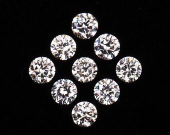 3.0 MM | Lab Grown Diamond | Round Brilliant Cut Diamond | Lab Created Diamond | Fancy Diamond For Making Earring & Engagement Ring
