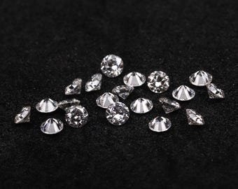 1.CT , 1.6 To 1.9 MM Lab Grown Diamond Round Brilliant Cut Diamond Lab Diamond Lab Created Diamond Loose Diamond Melle Diamond For Ring Band