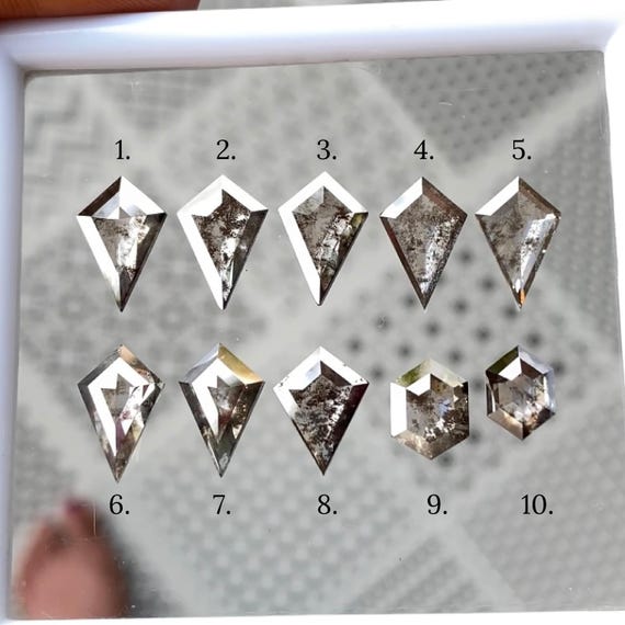 Kite Salt and Pepper Diamond Lab Grown Diamond Lab Diamond for