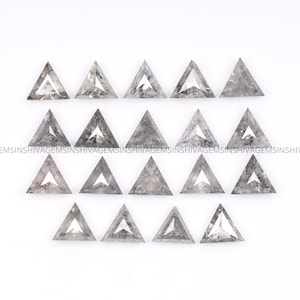 Salt And Pepper Diamond | Triangle Cut Diamond | Natural Loose Diamond | Fancy Diamond For Engagement Ring , Earrings , Pendant 5.0 MM |