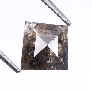 0.83 CT, 7.5 X 7.5 MM, Salt And Pepper Diamond | Kite Diamond | Gray Diamond | Fancy Diamond | Natural Loose Diamond For Engagement Ring