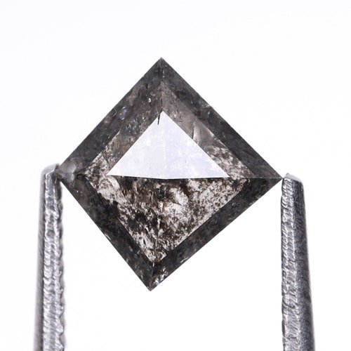 0.54 CT, 6.1 X 6.0 shops MM, Salt and Pepper Diamond, Kite Shape Minimal Diamond, Engagement Ring Jewelry Diamond, Best Price Diamond | OM0866