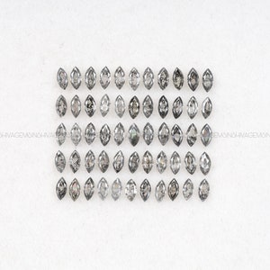 4.0 X 2.0 MM | Marquise Cut Diamond | Natural Loose Diamond | Salt And Pepper Diamond | Marquise Cut Diamond For Earring Pair & Wedding Ring
